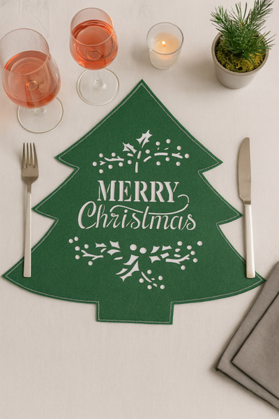 Arma House 1 штука зеленої ковдри у формі дерева з написом «Merry Christmas» ...