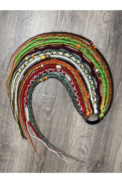 Selin Bengi Hippie Rastalı Afrika Örgülü Toka 15 Li