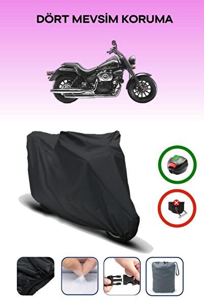 Breen Black Rks Blackster 250I Motorcycle Tarpaulin Rear Bag Compatible