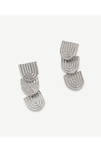 Yargıcı Dokulu Gümüş Küpe