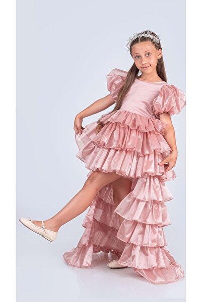 Mnk Baby&Kids Rochie de seară Aspendos pentru fete, cu detaliu de coadă adăug...