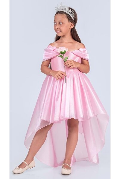 Mnk Baby&Kids Κοριτσίστικο φόρεμα πριγκίπισσας με λεπτομέρεια από τους ώμους ...