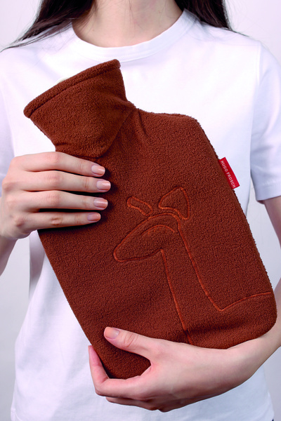 Hugo Frosh Germany Hugo Frosch Sıcak Su Torbası Zürafa Desen Kahverengi