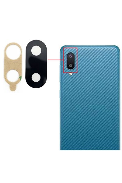 Fodos Samsung Galaxy A02 Rear Camera Glass Lens with Adhesive Outer Glass Sm-...