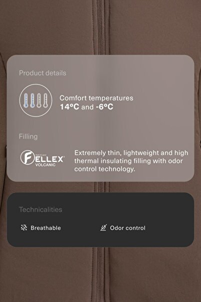 Oysho FELLEX® Volcanic teknik dolgulu ceket