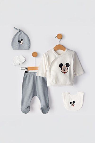 chic try unique Hastane Çıkışı Seti Yenidoğan 5'li %100 Pamuk – 0-3 Ay