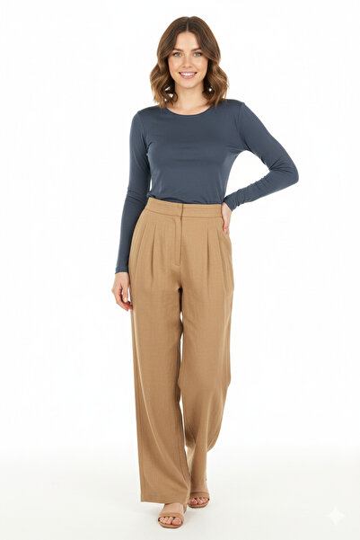 Oppland Жіночий баді з віскозної тканини однотонний, довгі рукави, вузький крій, облягає фігуру, з еластаном