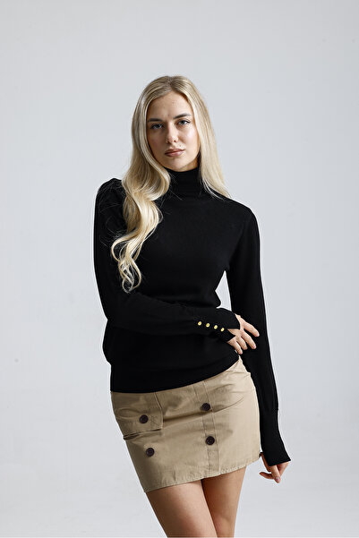 Figo Women's High-Top Sweater with Sleeves