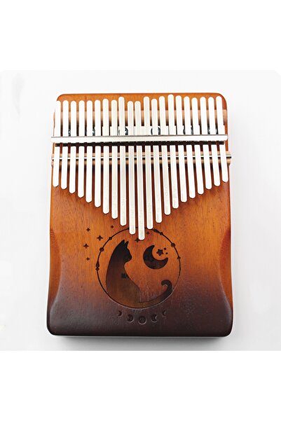 Choice 21 Keys Cat Kalimba Professional Thumb Piano Solid Wood Veneer 17/21 Keys Keyboard Musical Instrumen