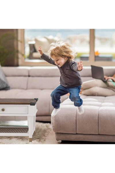 Miningaa 8 Pieces 3m Brand Tape Gifted Rubber Table Coffee Table Corner Protector Black (HOME OFFICE WORKSHOP) Baby Kids