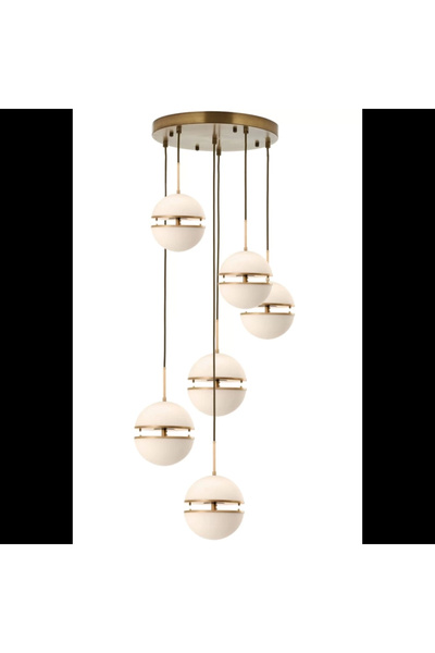 NZL Lighting Altı Yuvarlak Ledli Sarkıt Avize