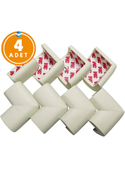 Miningaa 4 Pieces Soft Corner Protector Baby Protection Corner Guards, Furniture Table, Stairs with Safety Tape