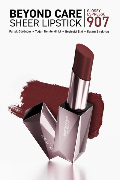 Alix Avien Beyond Care Sheer Lipstick 907 - Glossy Espresso - Yoğun Nemlendir...