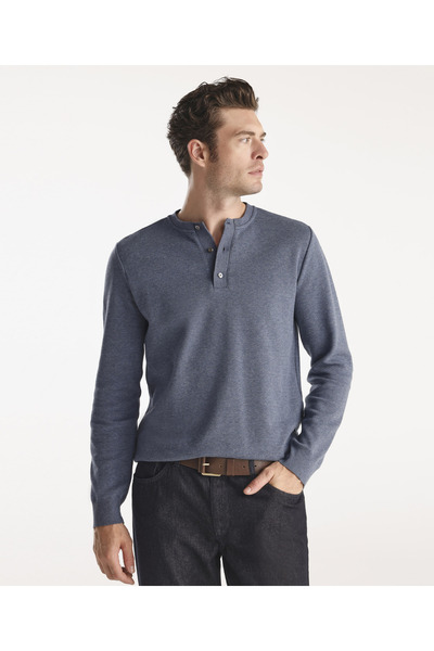 Yargıcı Erkek Bisiklet Yaka Düğmeli  Triko