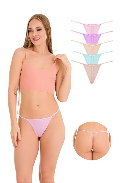 Newlilla 10057 Model Cotton Rope String Women's Panties - V3