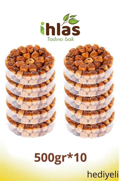 İhlas Medine Yaş Hurma 500gr x 10 Paket (5 Kg) - Yumuşak Sukkeri