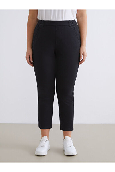 LC Waikiki Black Plus Size Straight Fit Women's Jeans