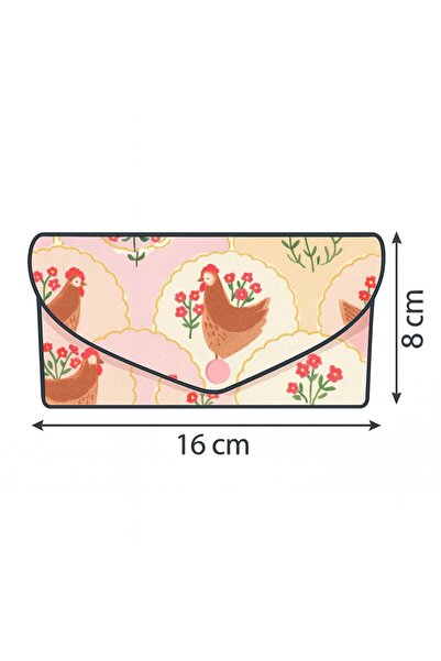 Yare Atelier Sunglasses Case, Patterned Sun, Prescription Glasses Carrying Case Snap Cover Design