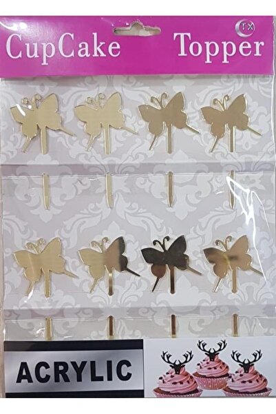 enc Pleksi Kürdan Kelebek Altın