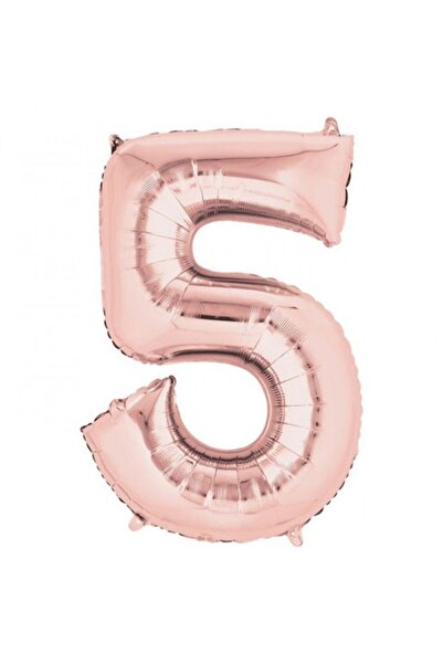 Deniz Party Store 36 - 40 Cm Folyo Balon Rose Gold 5 Rakamı