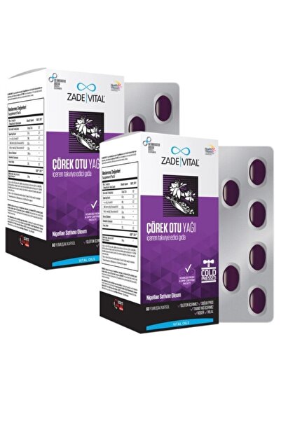 Zade Vital Çörek Otu Yağı 60 Yumuşak Kapsül - Blister X2 (2'Lİ AVANTAJ PAKETİ)