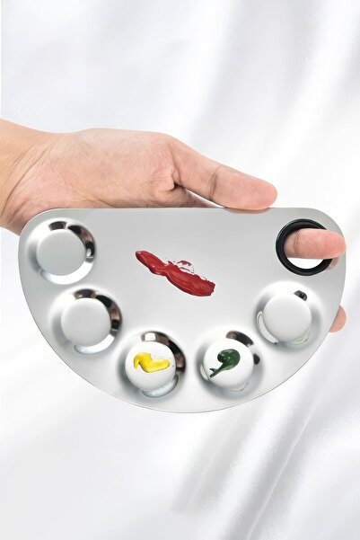 Chavin Великий 2-компонентний набір сталевих палітр для змішування тонального крему, лаку для нігтів та косметики mt158