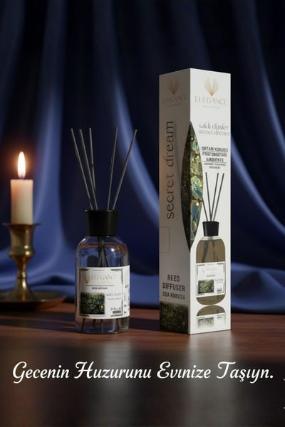 Elegance vip Perfume Saklı Düşler Reed Diffuser Bambu Çubuklu Oda Kokusu 110 ml