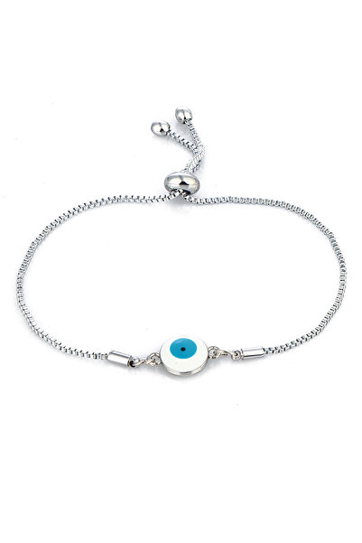 Forentina Gray Evil Eye Beaded Bracelet - PS3576