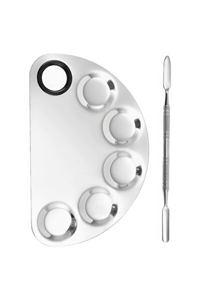 Chavin Великий 2-компонентний набір сталевих палітр для змішування тонального крему, лаку для нігтів та косметики mt158