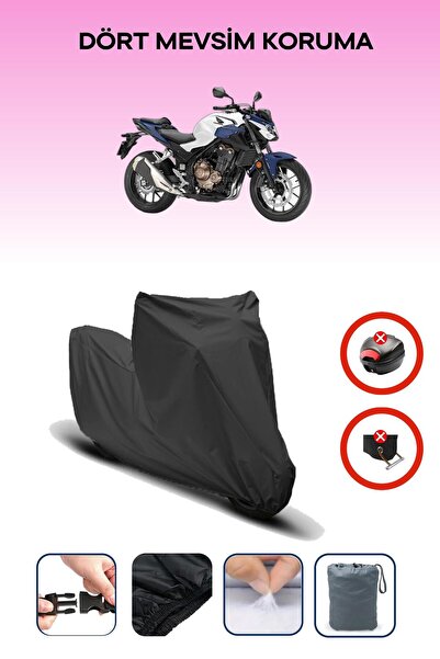 Breen Black Honda Cb 500 F Motorcycle Tarpaulin Rear Bag Not Compatible