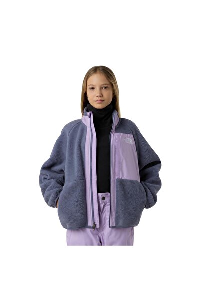 THE NORTH FACE F0A8AZHDIN1-R G Yumıorı Full Zıp Jacket Çocuk Ceket Mor