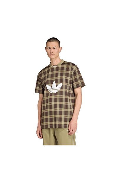 adidas Jv7747-E Graphic Lo Tee Men's T-Shirt Brown