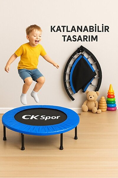SLİPT 102 cm Trambolin Metal Yay Mavi Deluxe