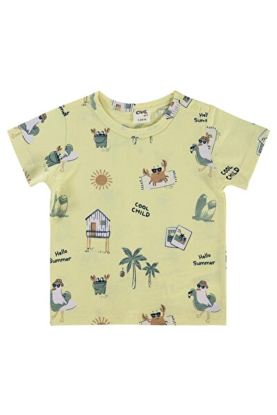 Civil Baby Tricou Summer Palm Empirme 6-18 Luni - Galben 6-9 Luni