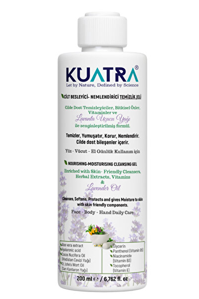 KUATRA Nemlendirici Besleyici Temizlik Jeli(LAVANTA (LAVANDULA ANGUSTİFOLİA)u...