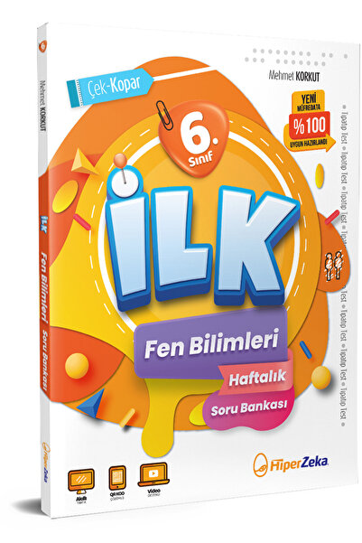 HiperZeka 2025 6. Sınıf Ilk Fen Bilimleri Haftalık Soru Bankası | Mehmet Korkut