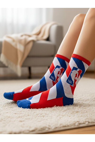 AKSU ÇORAP Çizgili Basketbol NBA Spor Tenis Çorap