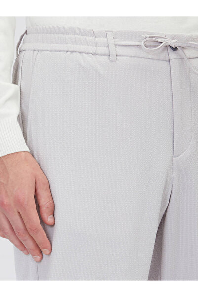 Kip Light Gray Plain Woven Jogging Fit Casual Pants