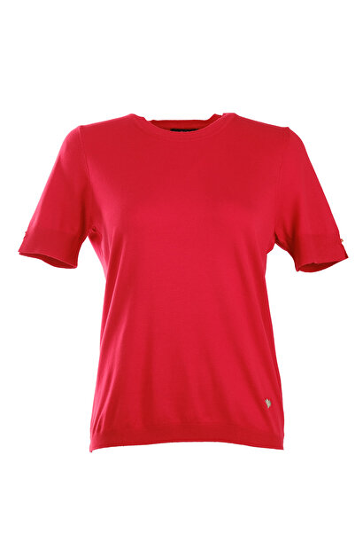 Vedi -bb Жіночий короткий рукав мінімалістичний светр - Повсякденна елегантність