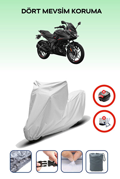 Breen حقيبة ظهر للدراجة النارية باللون الرمادي من Bajaj Pulsar F 250 غير متوافقة