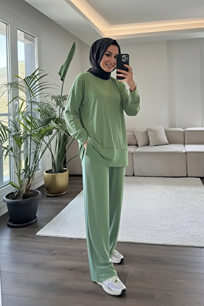 Suede Style 5715 - Stylish Comfortable Single Jersey Knitted Casual Women's Set