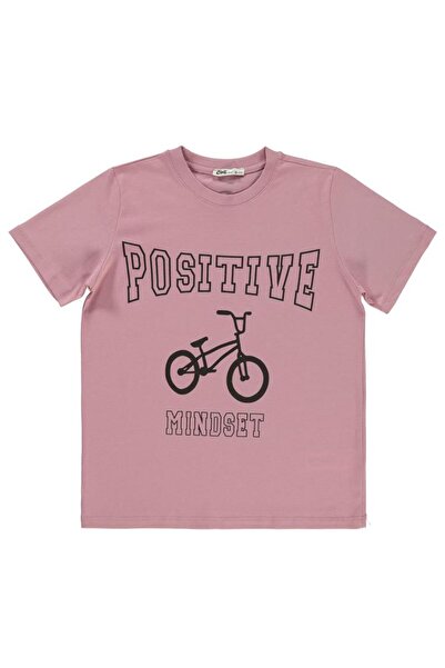 Civil Boys Μπλουζάκι με στάμπα Positive Cycling για 10-13 ετών - Ροζ 13-14 ετών