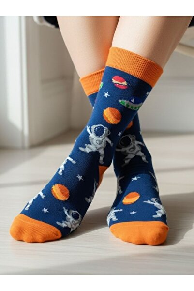 AKSU ÇORAP جوارب برتقالية لسفينة الفضاء رائد الفضاء المريخ