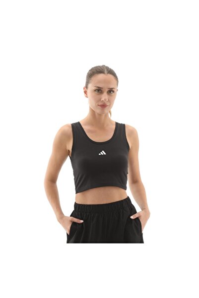 adidas تي شيرت نسائي JE1321-K W Sl Sj Tk باللون الأسود