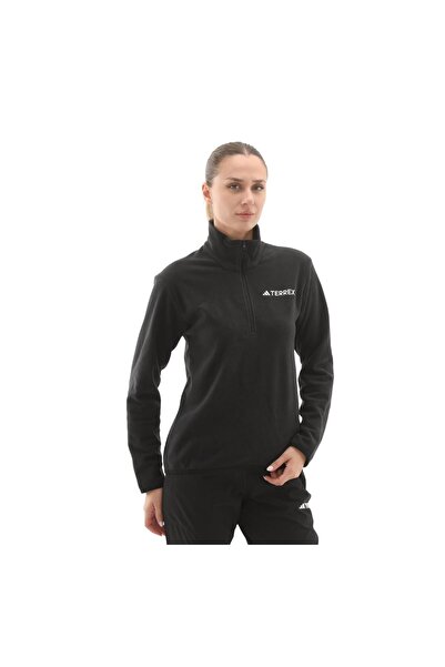 adidas JP0788-K W Mt Ess Hz Fl Kadın Ceket Siyah