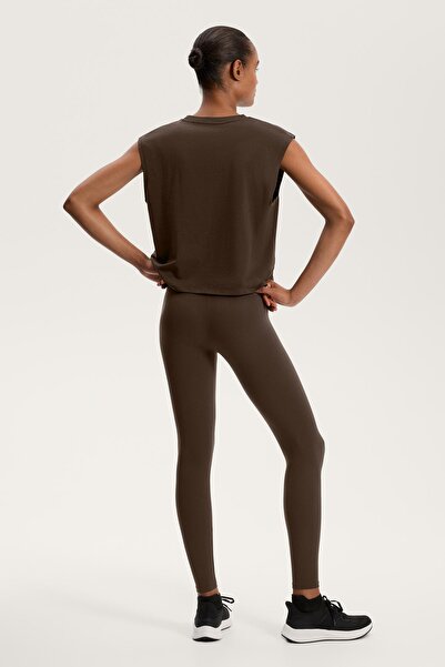 Oysho Cotton blend sleeveless seamless T-shirt