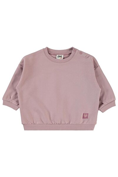 Civil Baby Civil Basic Heart Labelled 6-18 Months Sweatshirt - Lilac 12-18 Months