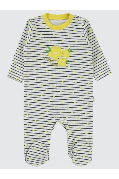 Civil Baby Lıttle And Pretty Empirme 1-6 Ay Tulum - Sarı1-3 Ay