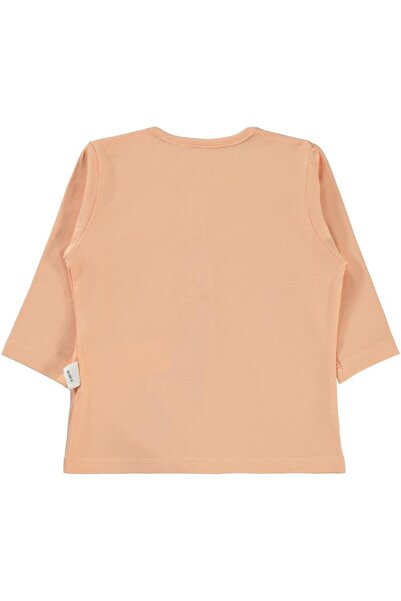 Civil Baby Önü Parçalı 6-18 Ay Kız Tek Üst - Pudra 9-12 Ay