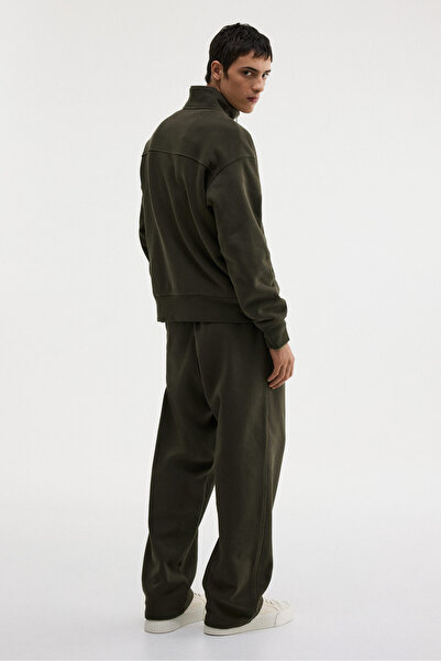 H&M Loose Fit Yarım Fermuarlı Sweatshirt